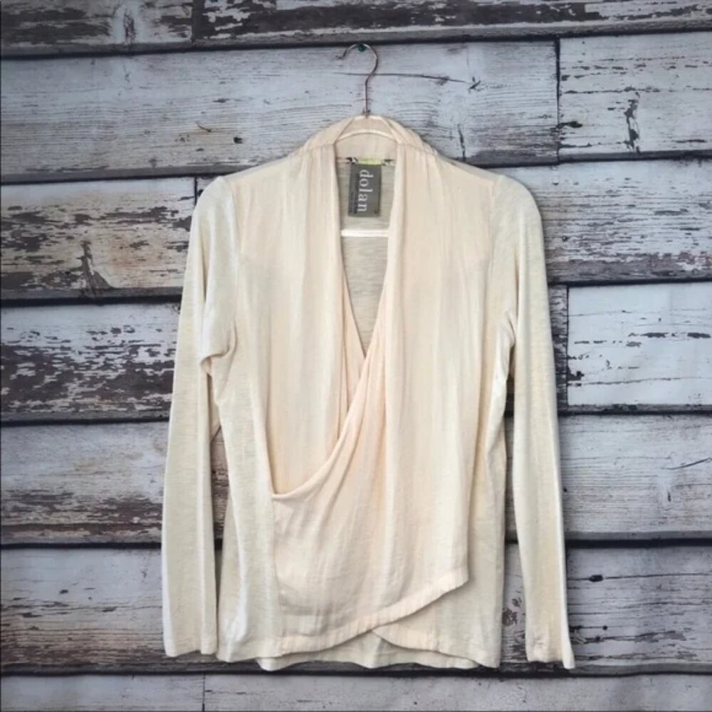 Anthropologie Dolan Crossroads Faux Wrap Blouse - Picture 2 of 7